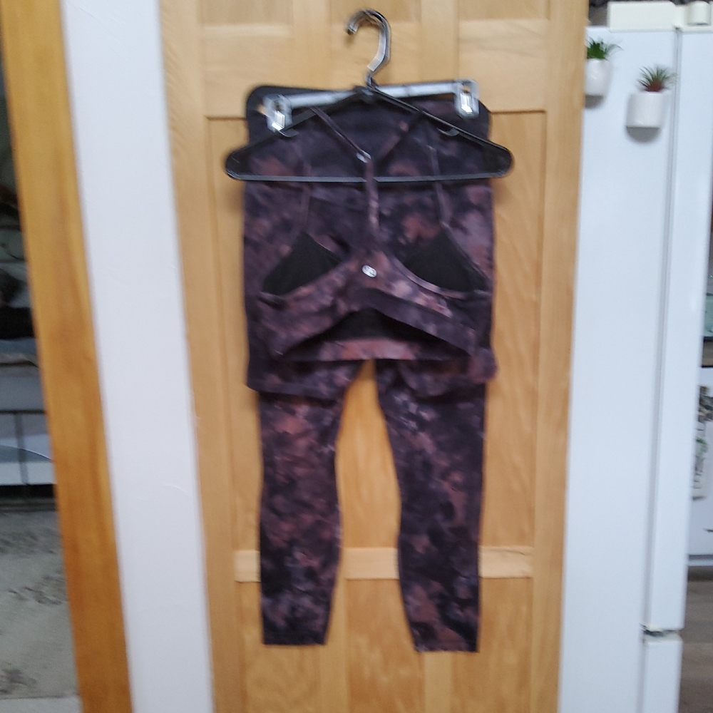 lululemon athletica Dark Purple Patterned Leggings